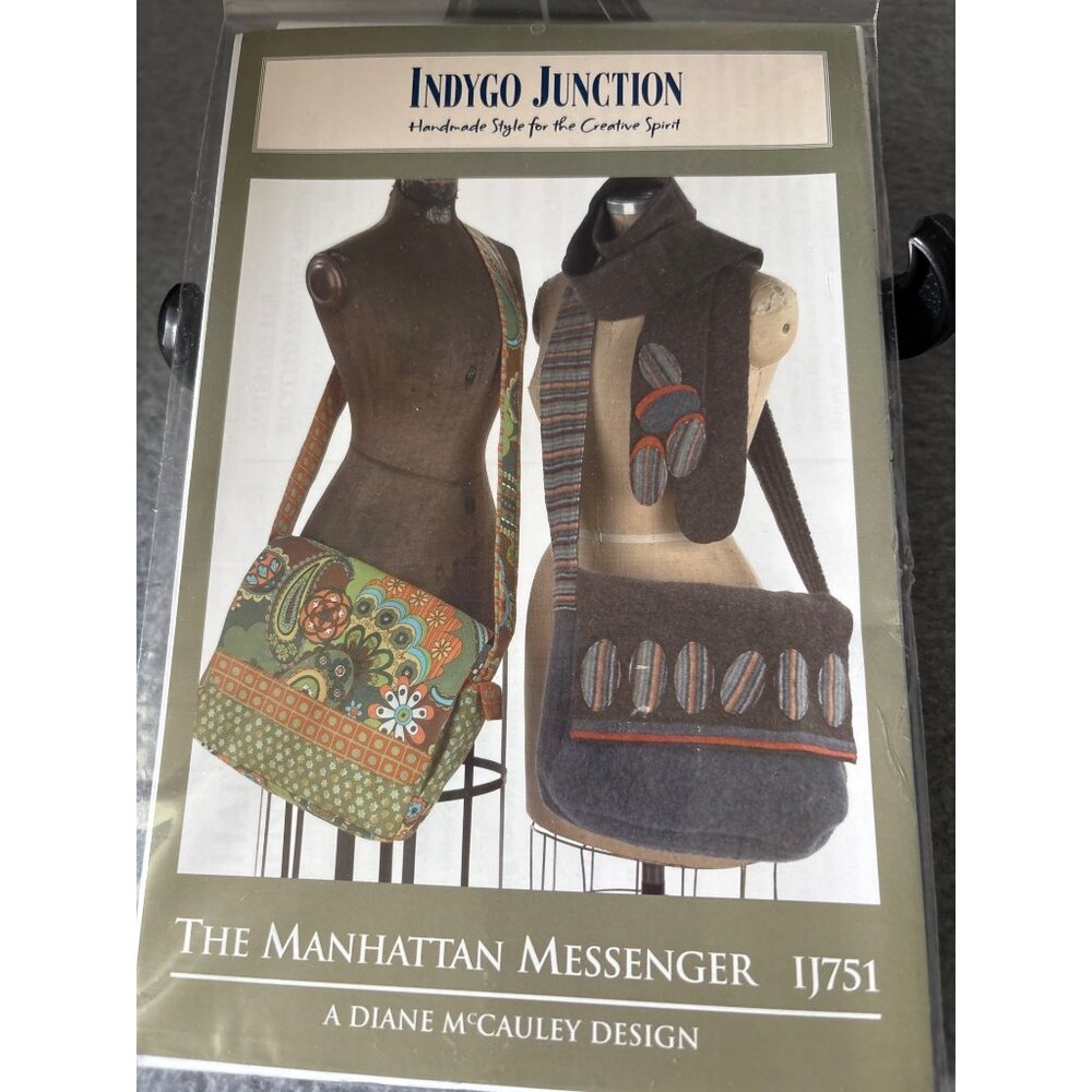 Indygo Junction Manhattan Messenger Bag Sewing Pattern IJ751